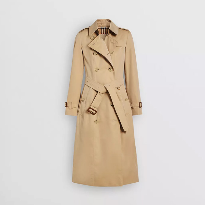 burberry chelsea heritage long gabardine trench coat